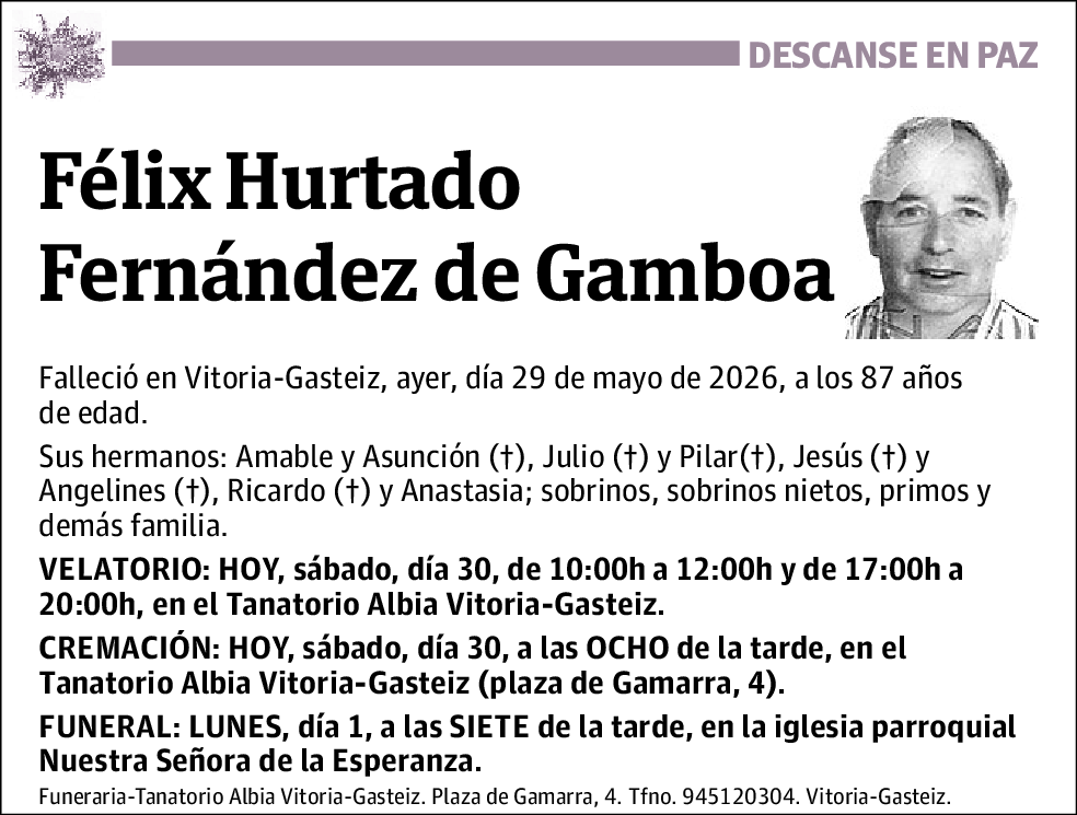 Félix Hurtado Fernández de Gamboa