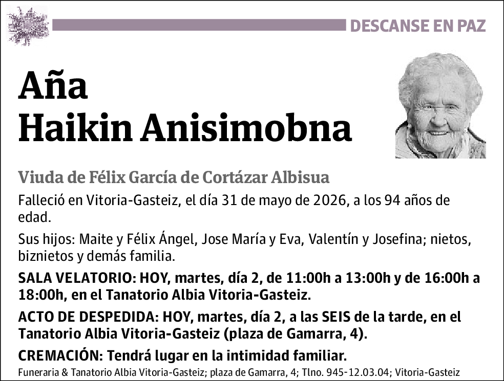 Aña Haikin Anisimobna