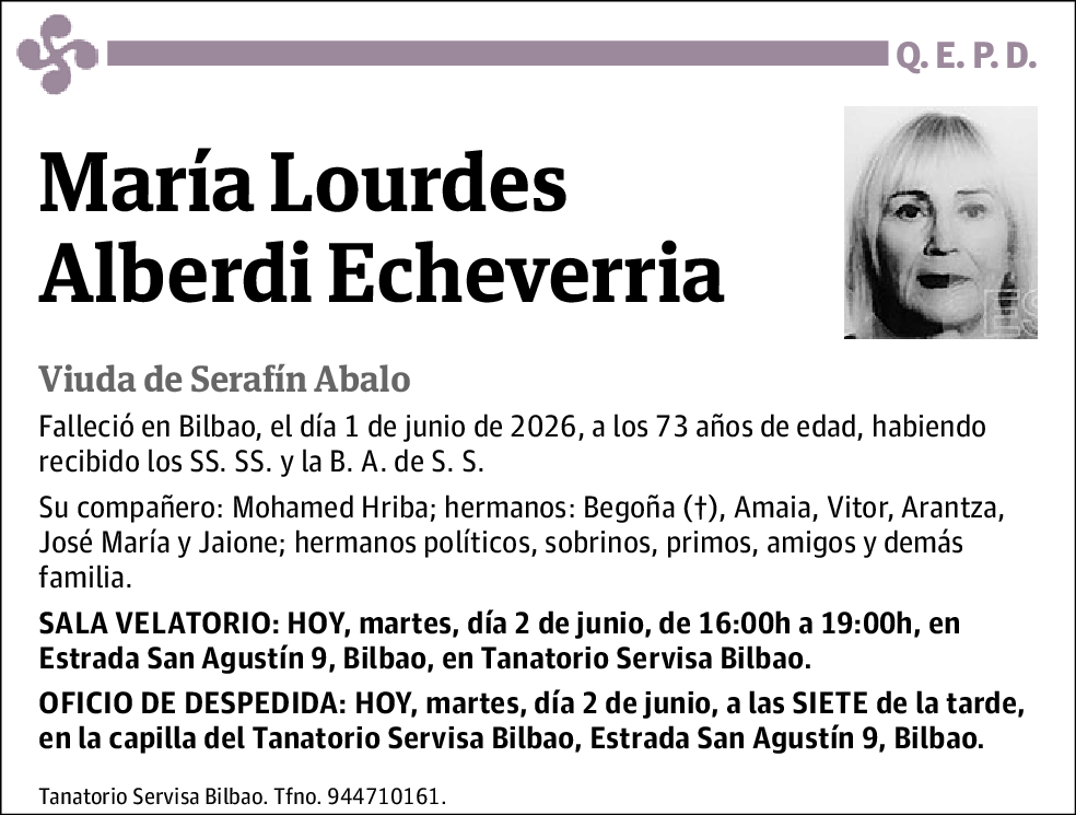 María Lourdes Alberdi Echeverria