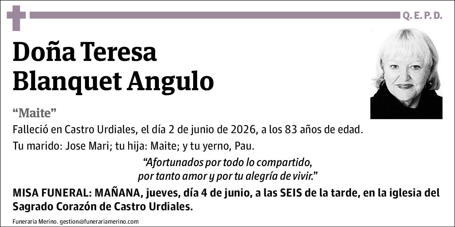 Teresa Blanquet Angulo