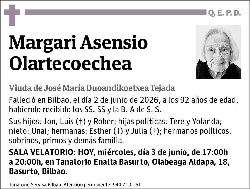 Margari Asensio Olartecoechea