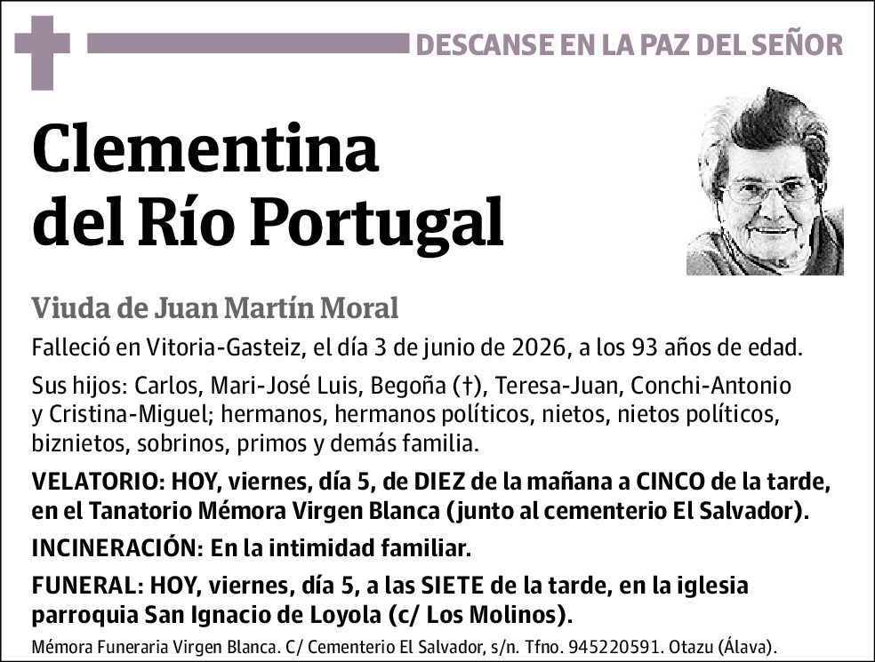 Clementina del Río Portugal