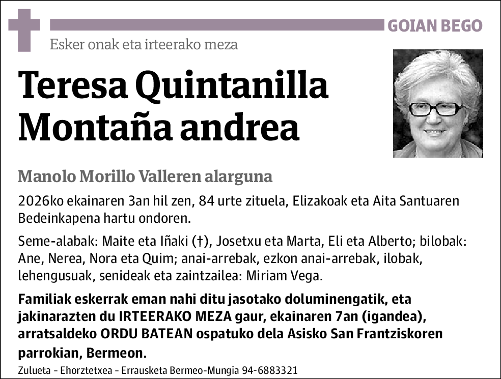 Teresa Quintanilla Montaña