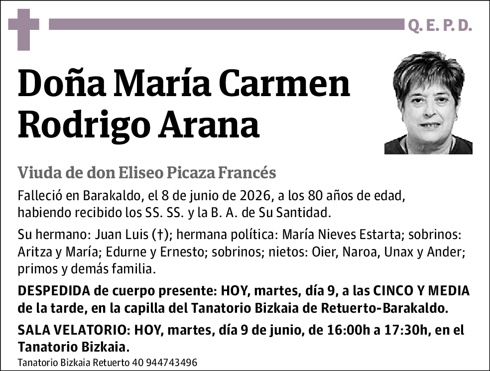María Carmen Rodrigo Arana