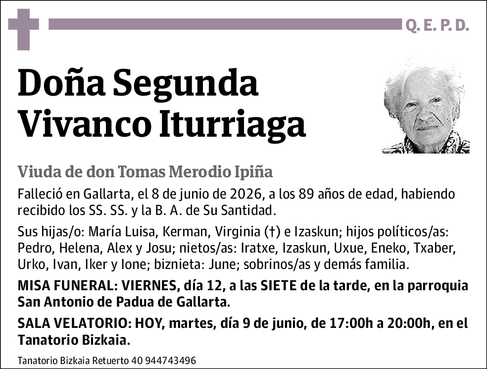 Segunda Vivanco Iturriaga