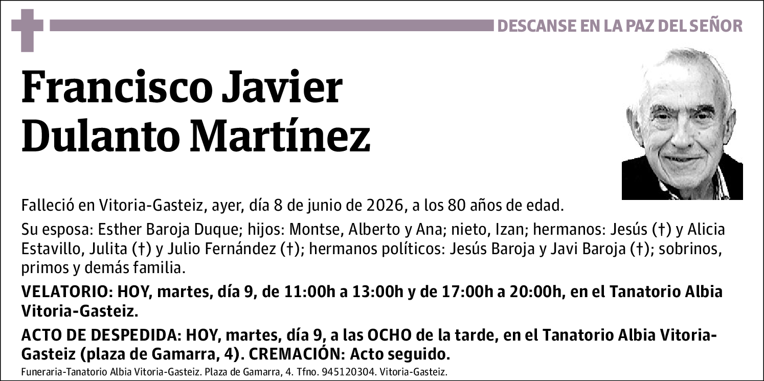 Francisco Javier Dulanto Martínez