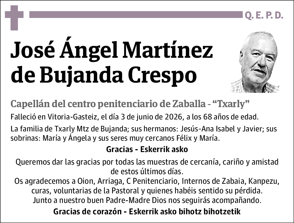 José Ángel Martínez de Bujanda Crespo