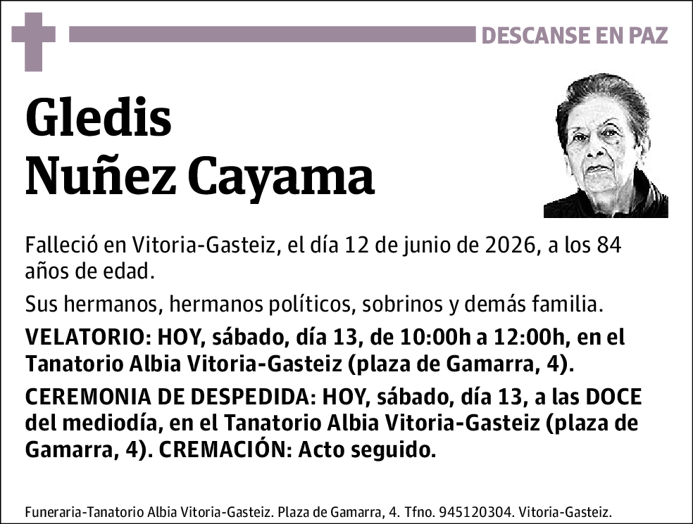 Gledis Núñez Cayama