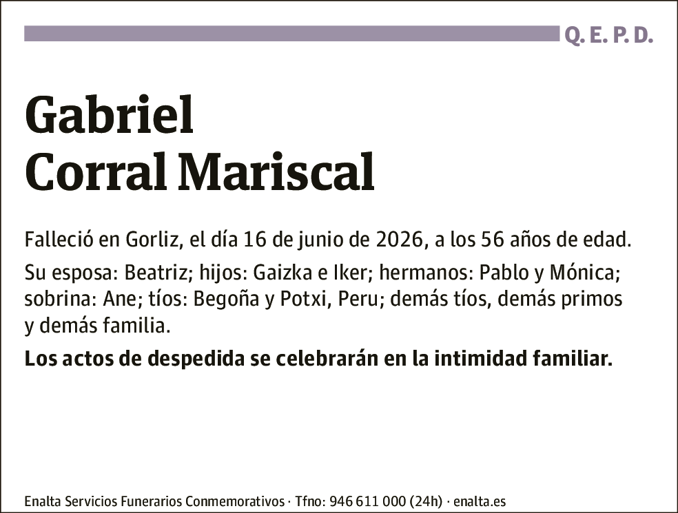 Gabriel Corral Mariscal