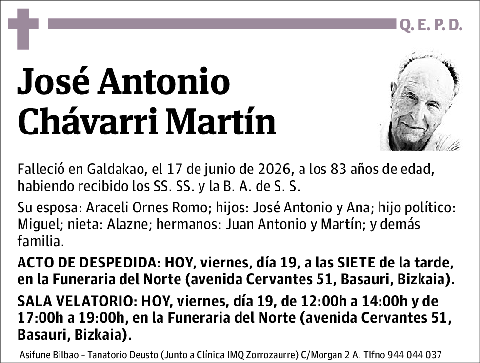 José Antonio Chávarri Martín