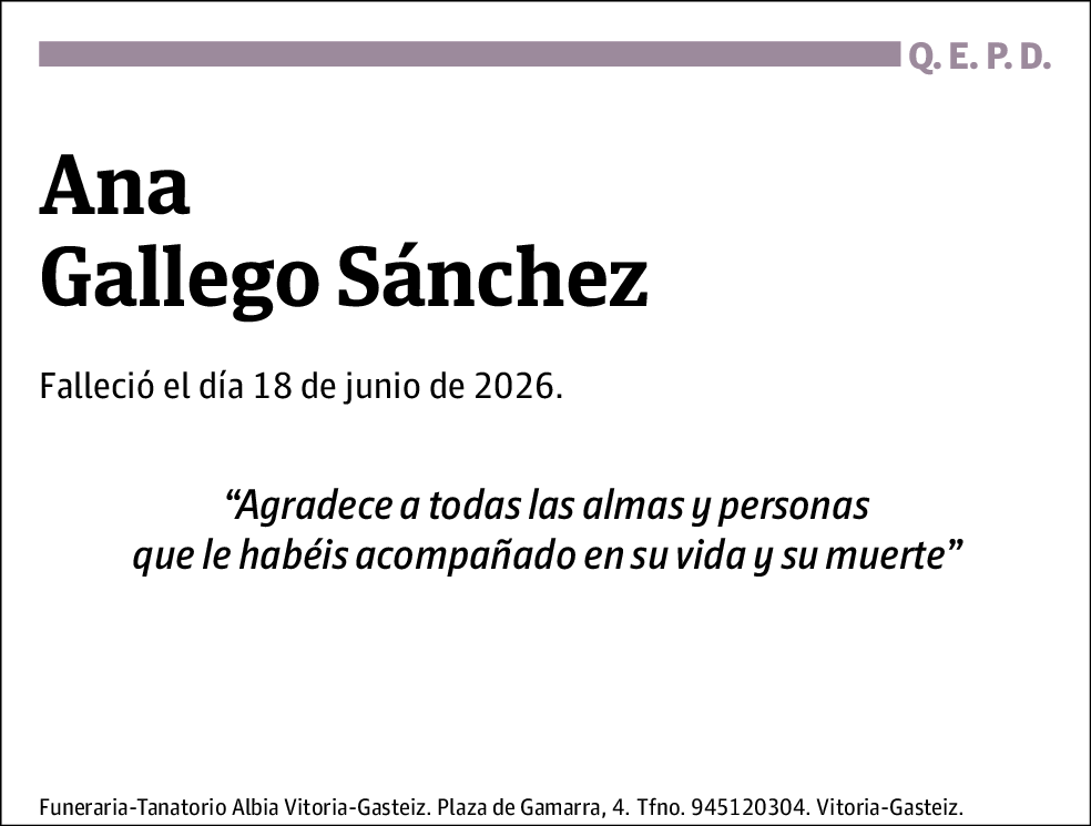 Ana Gallego Sánchez
