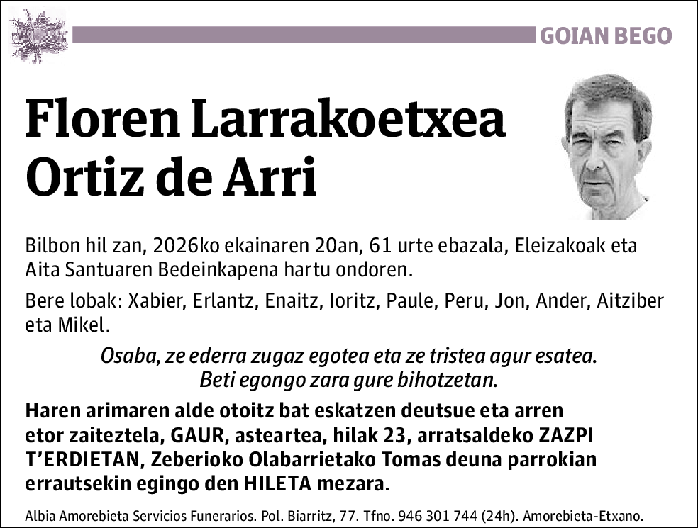 Floren Larrakoetxea Ortiz de Arri