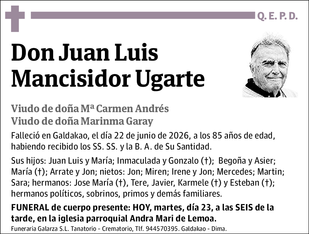 Juan Luis Mancisidor Ugarte