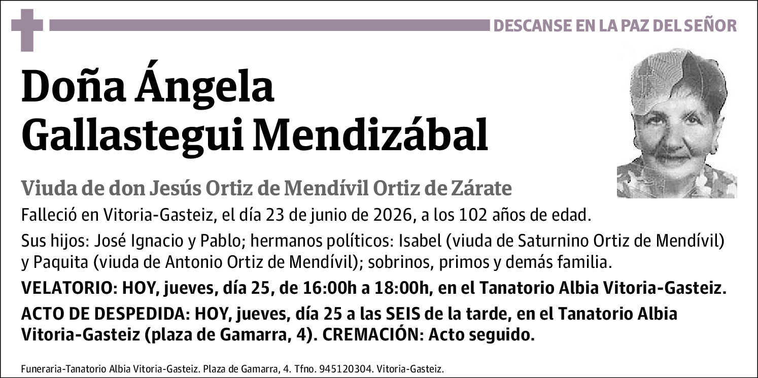 Ángela Gallastegui Mendizábal