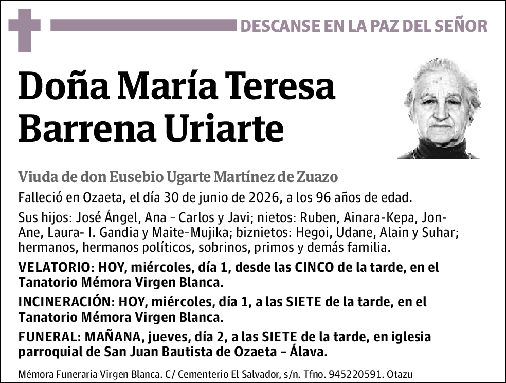 María Teresa Barrena Uriarte