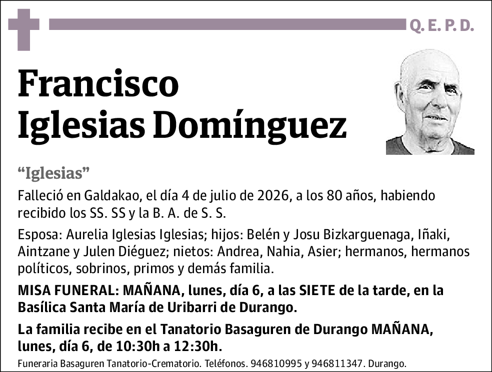 Francisco Iglesias Domínguez