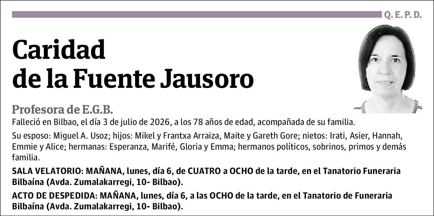 Caridad De La Fuente Jausoro
