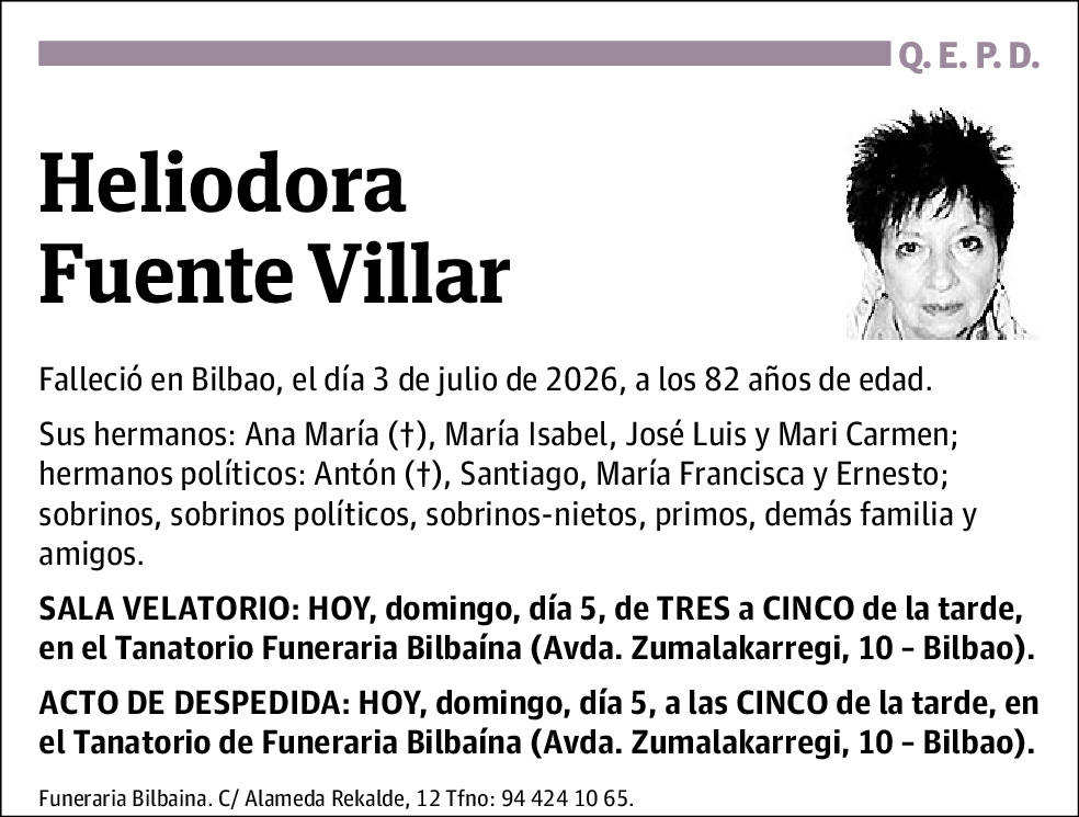 Heliodora Fuente Villar