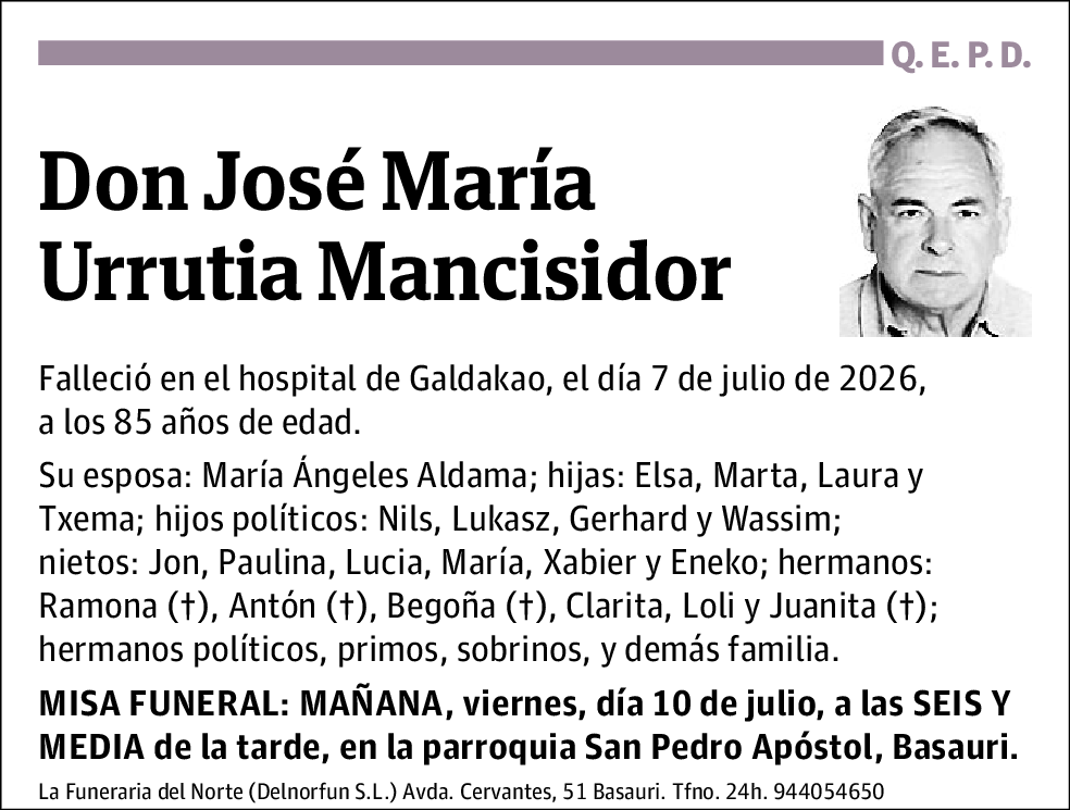 José María Urrutia Mancisidor