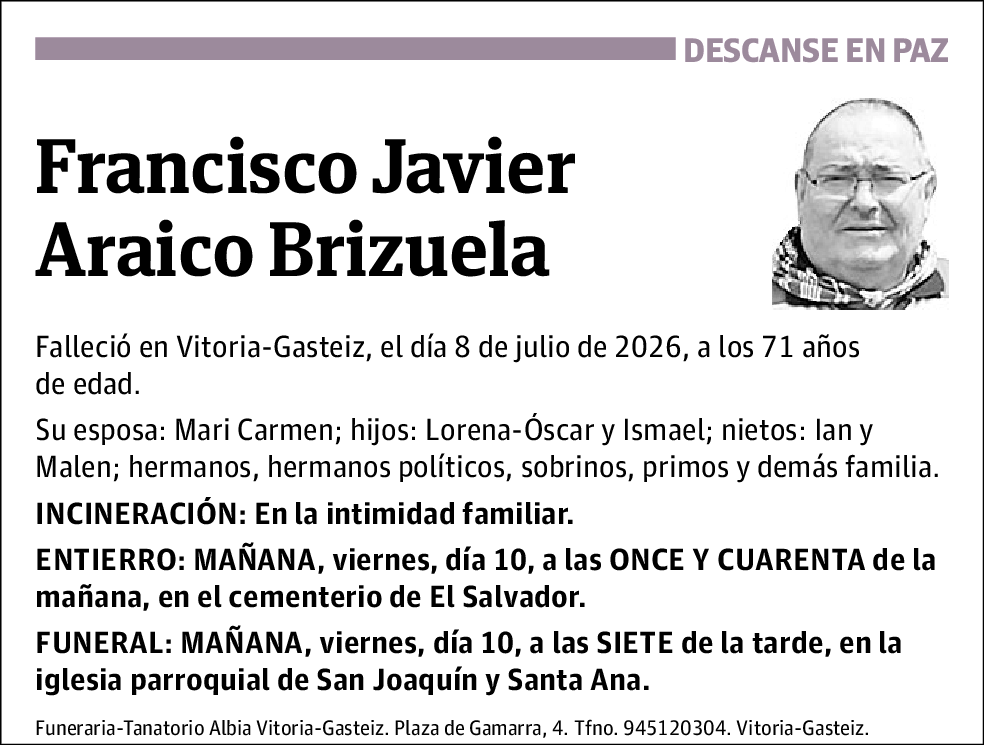 Francisco Javier Araico Brizuela