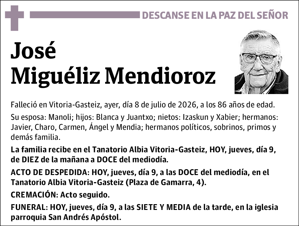 José Miguéliz Mendioroz