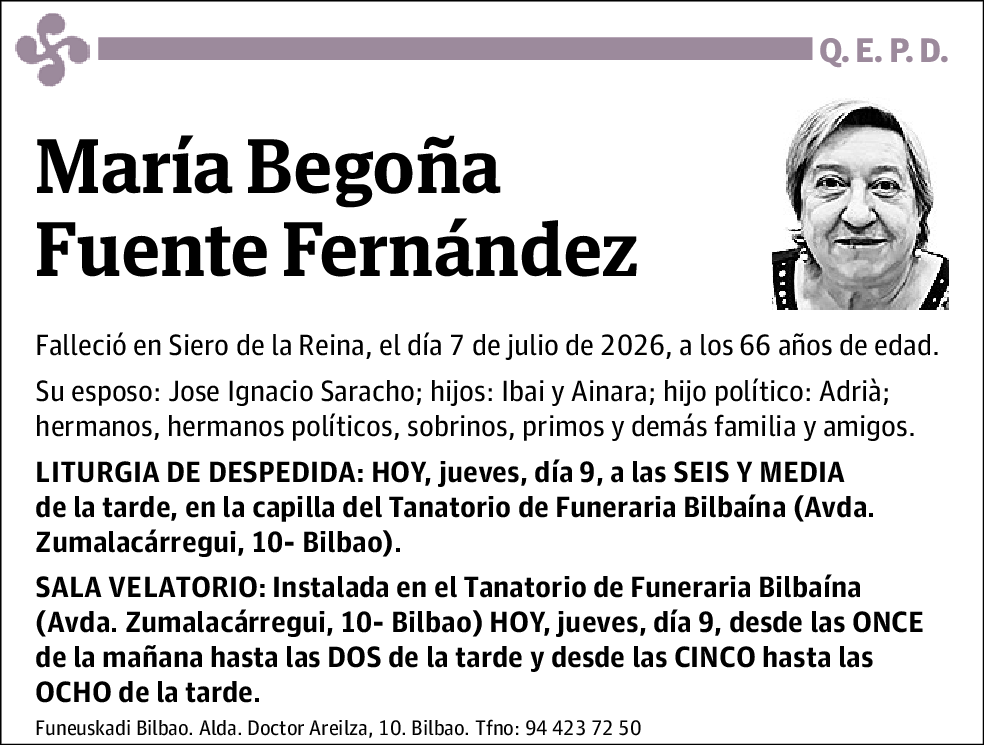 María Begoña Fuente Fernández