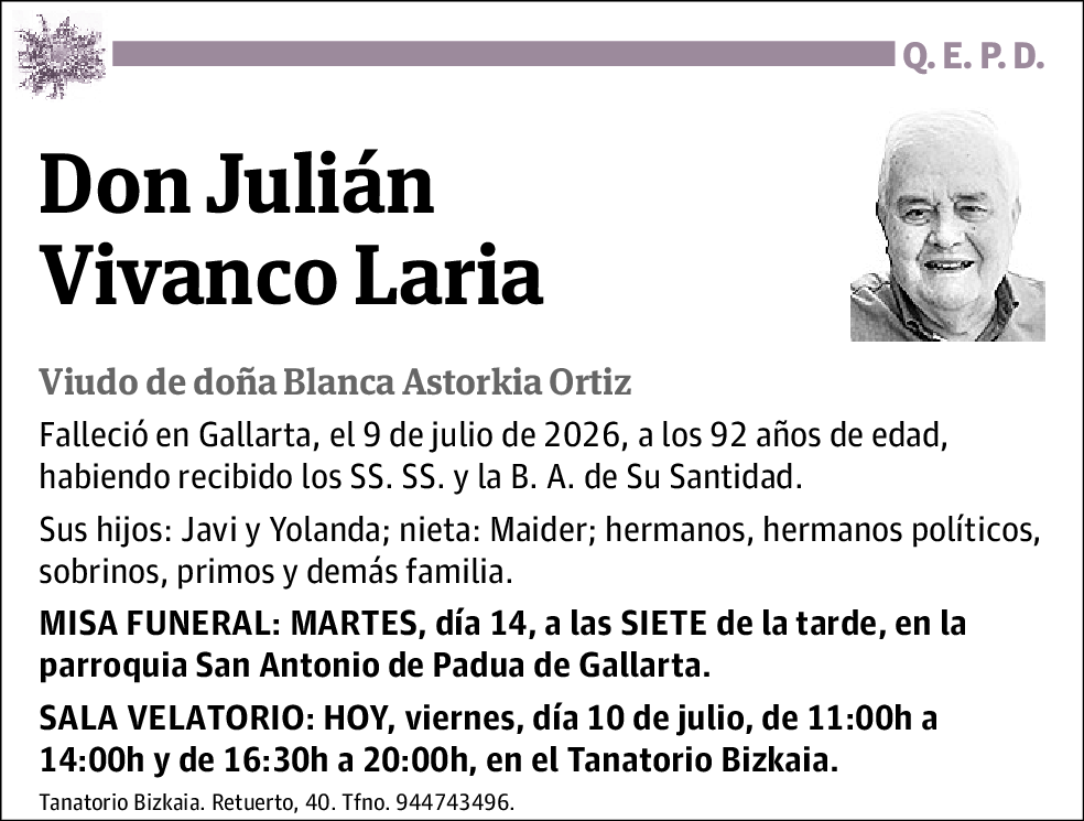 Julián Vivanco Laria
