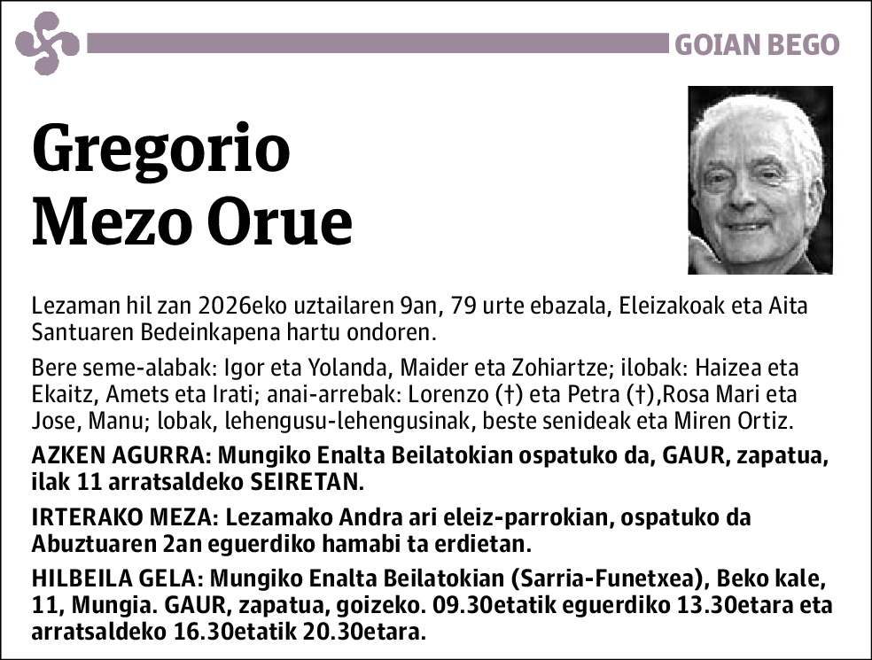 Gregorio Mezo Orue