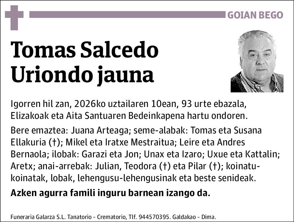 Tomás Salcedo Uriondo