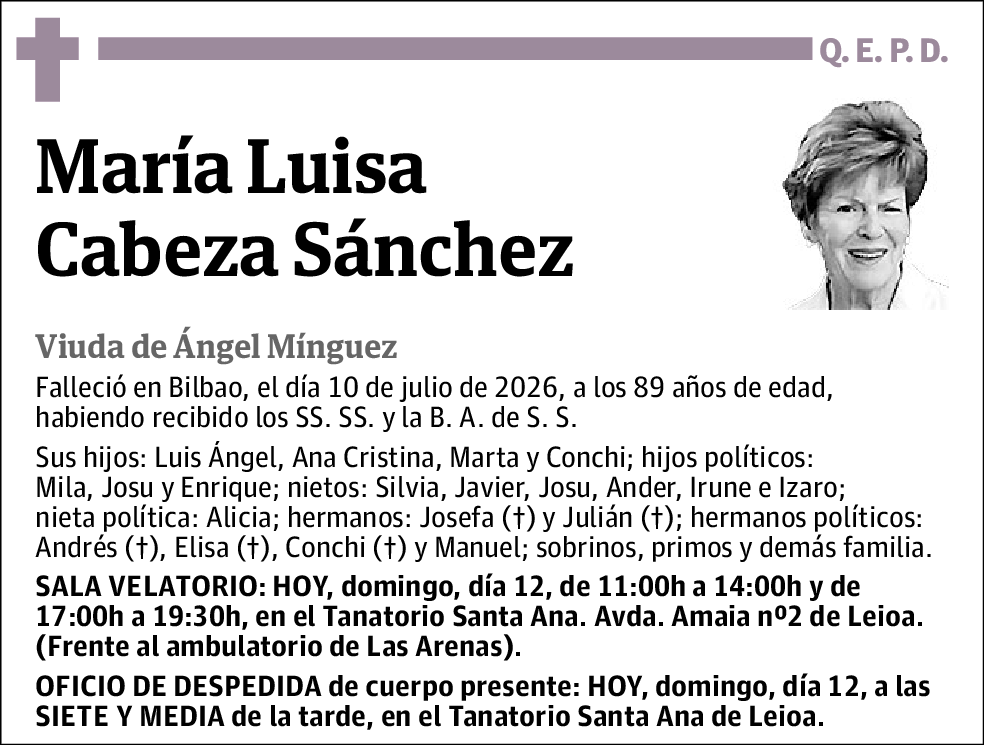 María Luisa Cabeza Sánchez