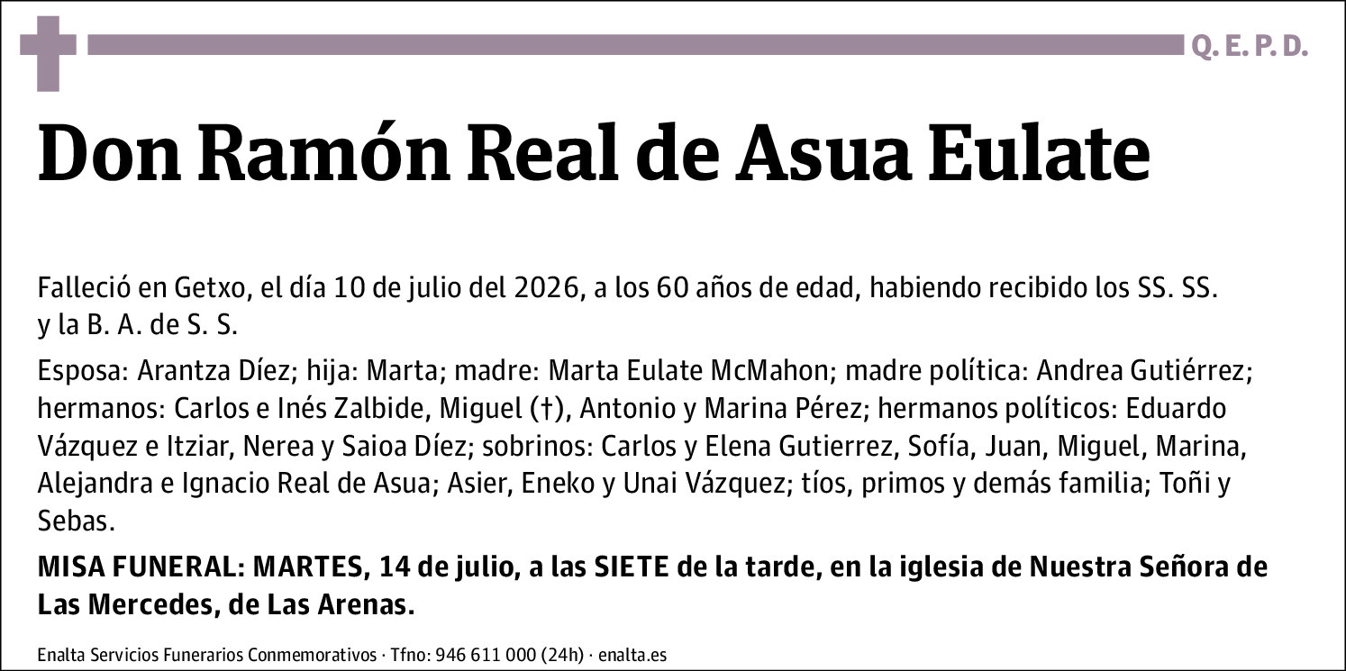 Ramón Real de Asua Eulate