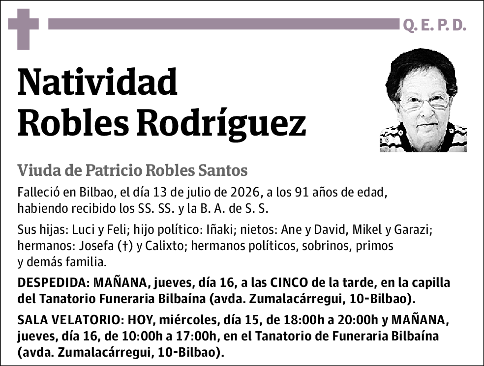 Natividad Robles Rodríguez