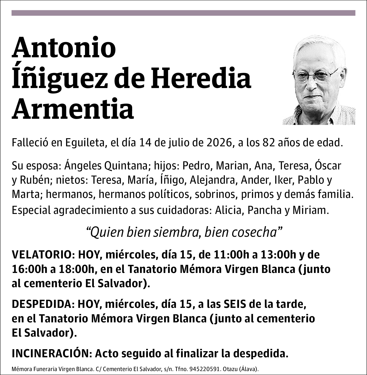 Antonio Íñiguez de Heredia Armentia