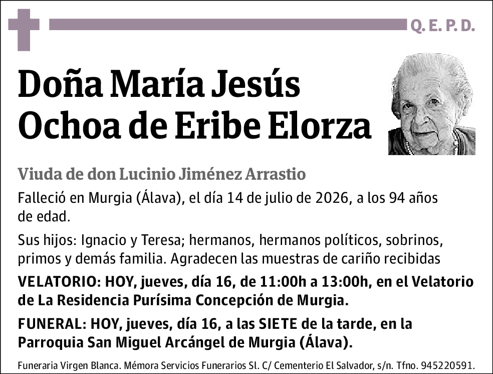 María Jesús Ochoa de Eribe Elorza