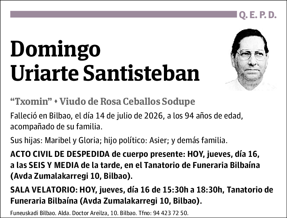 Domingo Uriarte Santisteban