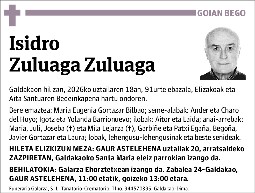 Isidro Zuluaga Zuluaga