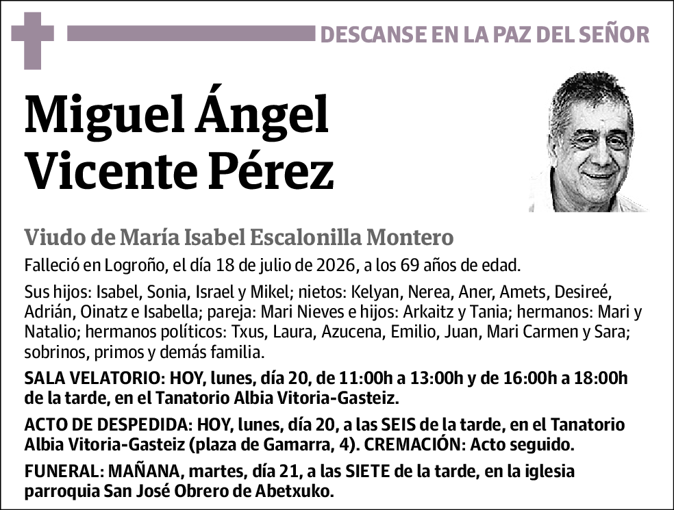 Miguel Ángel Vicente Pérez