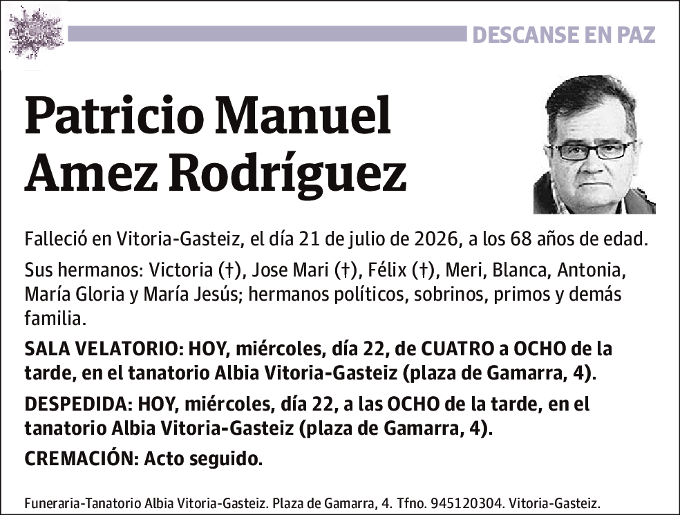 Patricio Manuel Amez Rodríguez