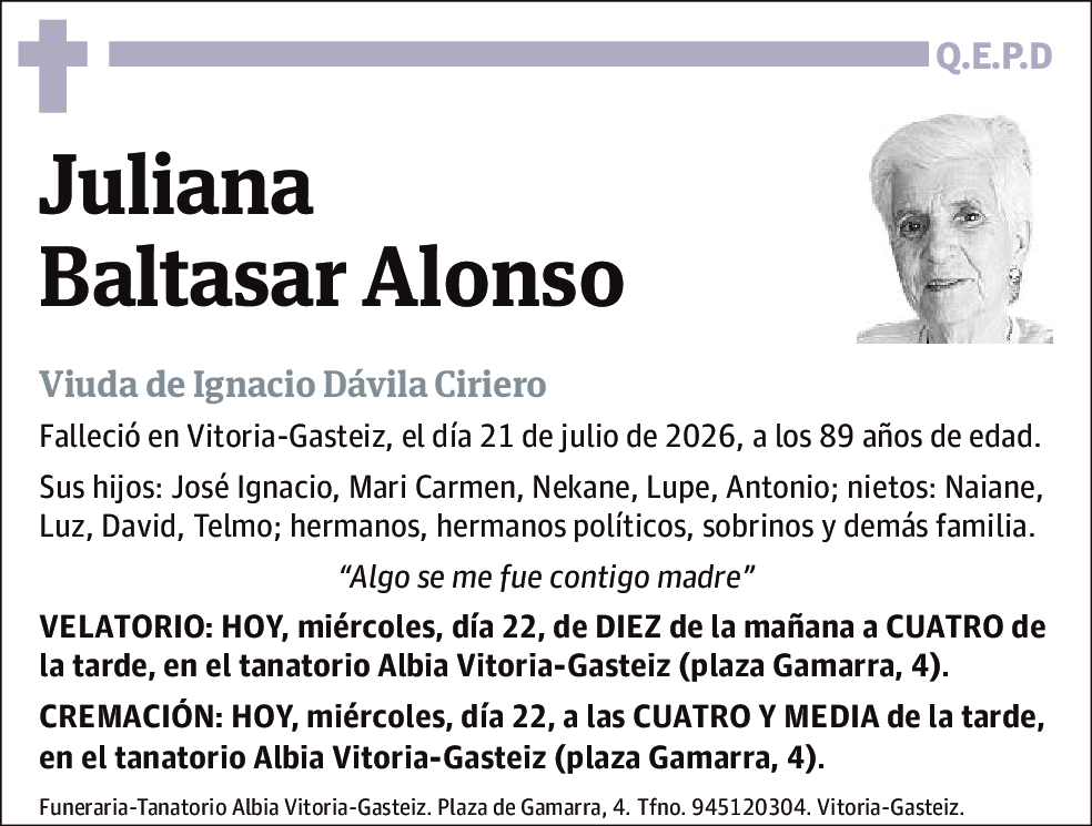 Juliana Baltasar Alonso