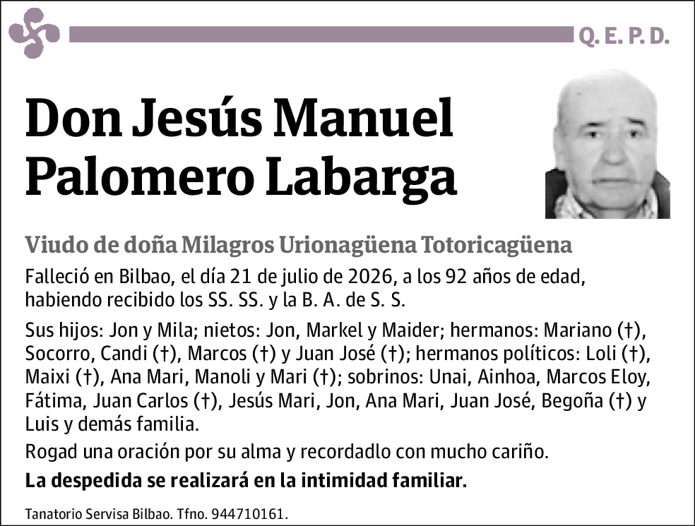 Jesús Manuel Palomero Labarga
