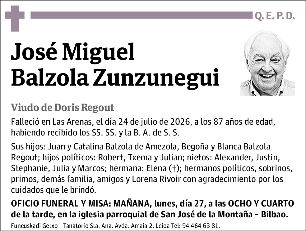 José Miguel Balzola Zunzunegui