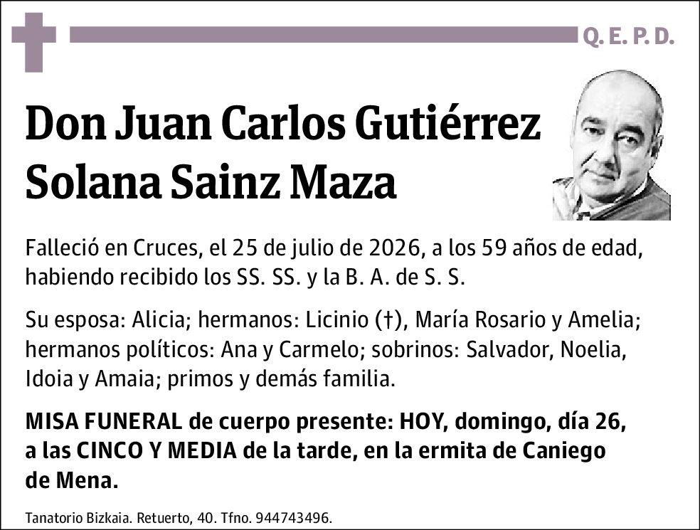 Juan Carlos Gutiérrez Solana Sainz Mata