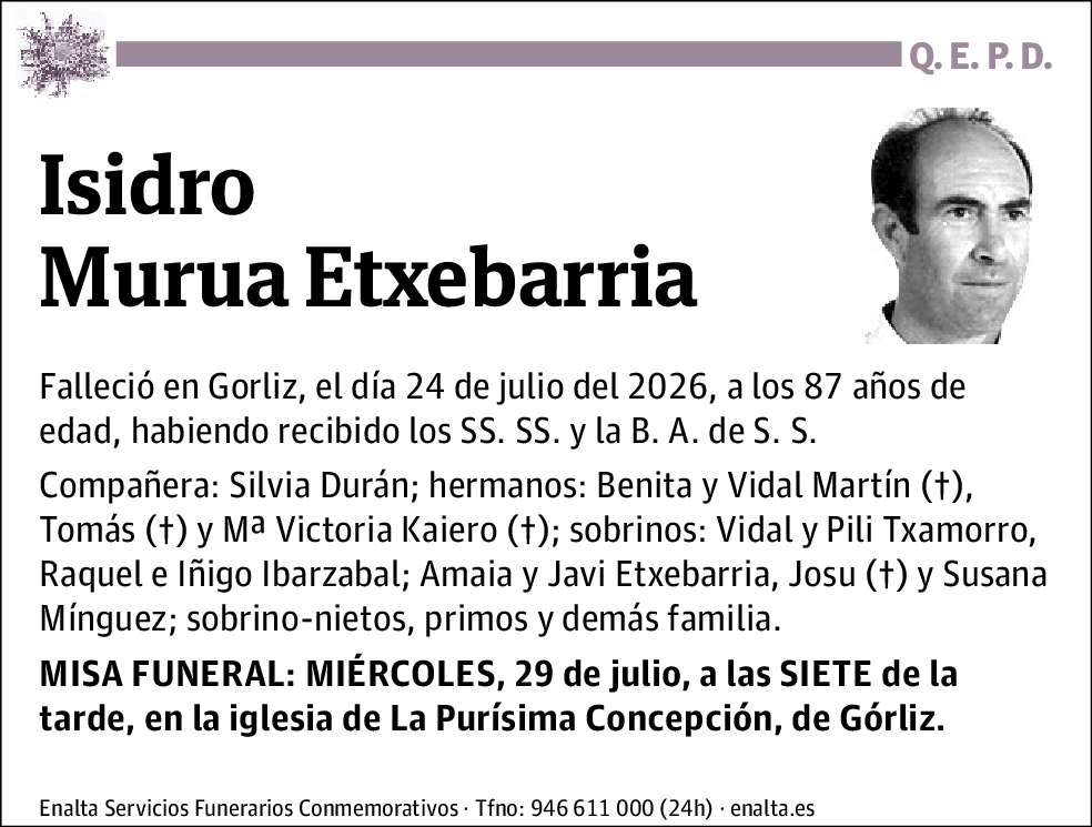 Isidro Murua Echevarria
