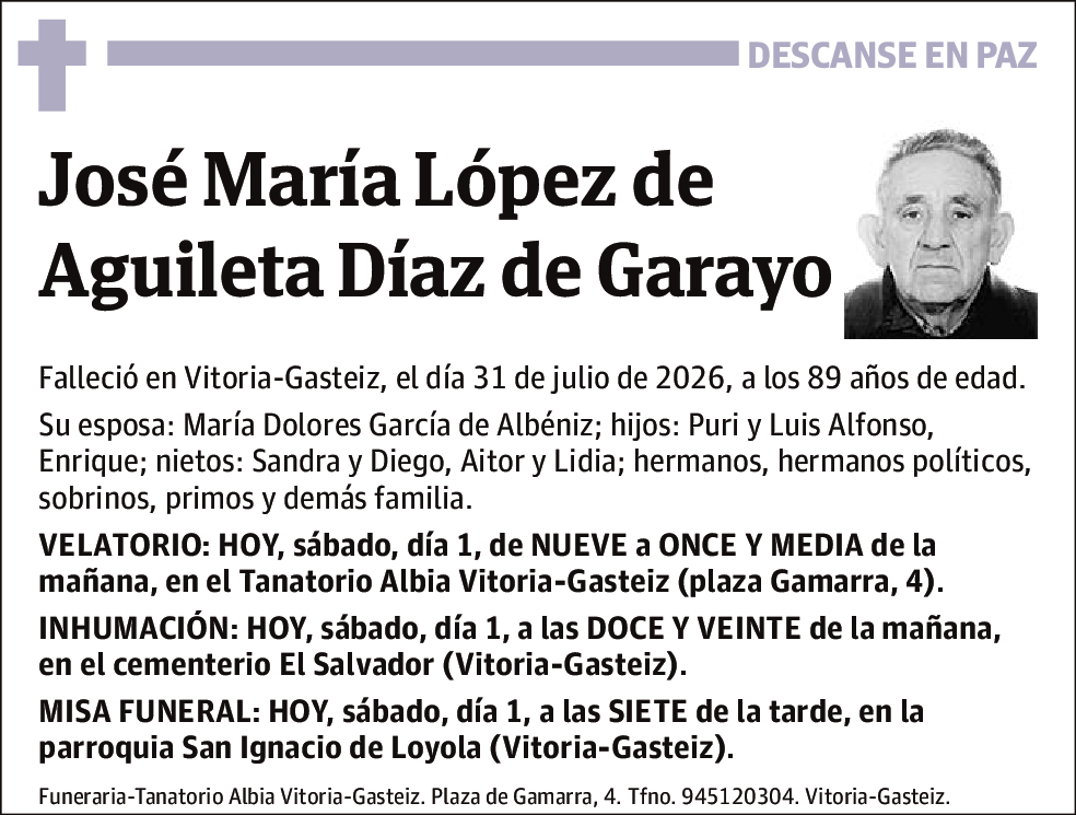 Jose María López de Aguileta Díaz de Garayo