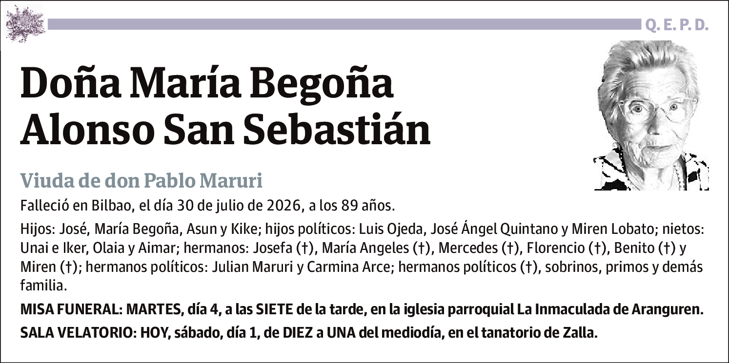 María Begoña Alonso San Sebastian