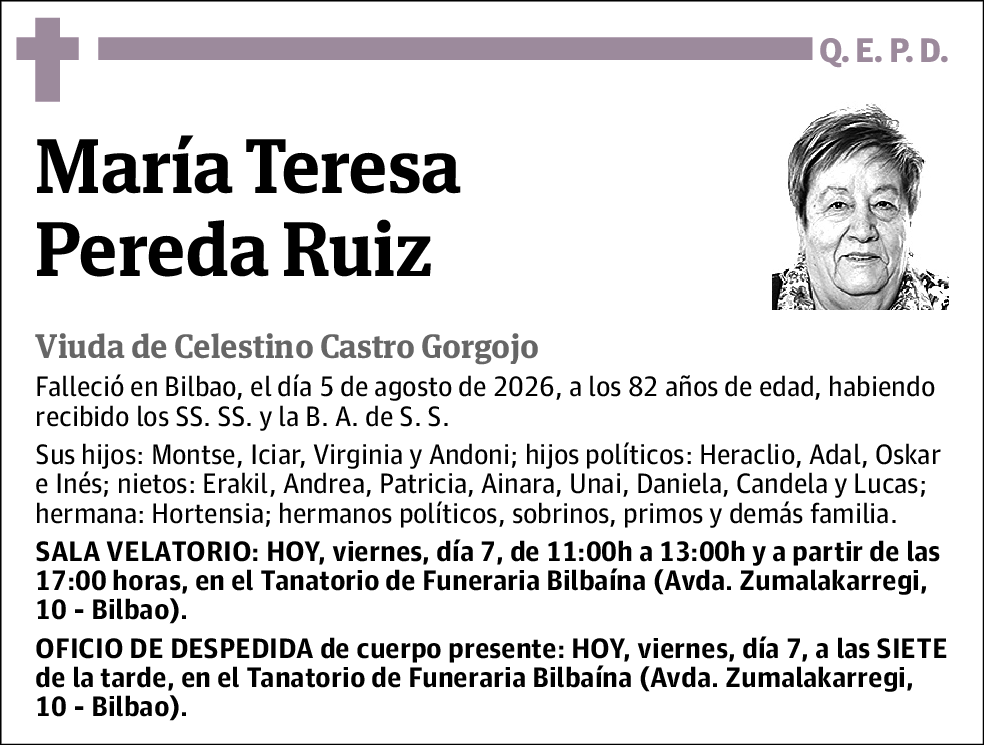 María Teresa Pereda Ruiz