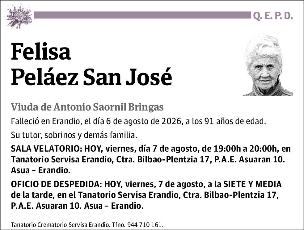 Felisa Peláez San José