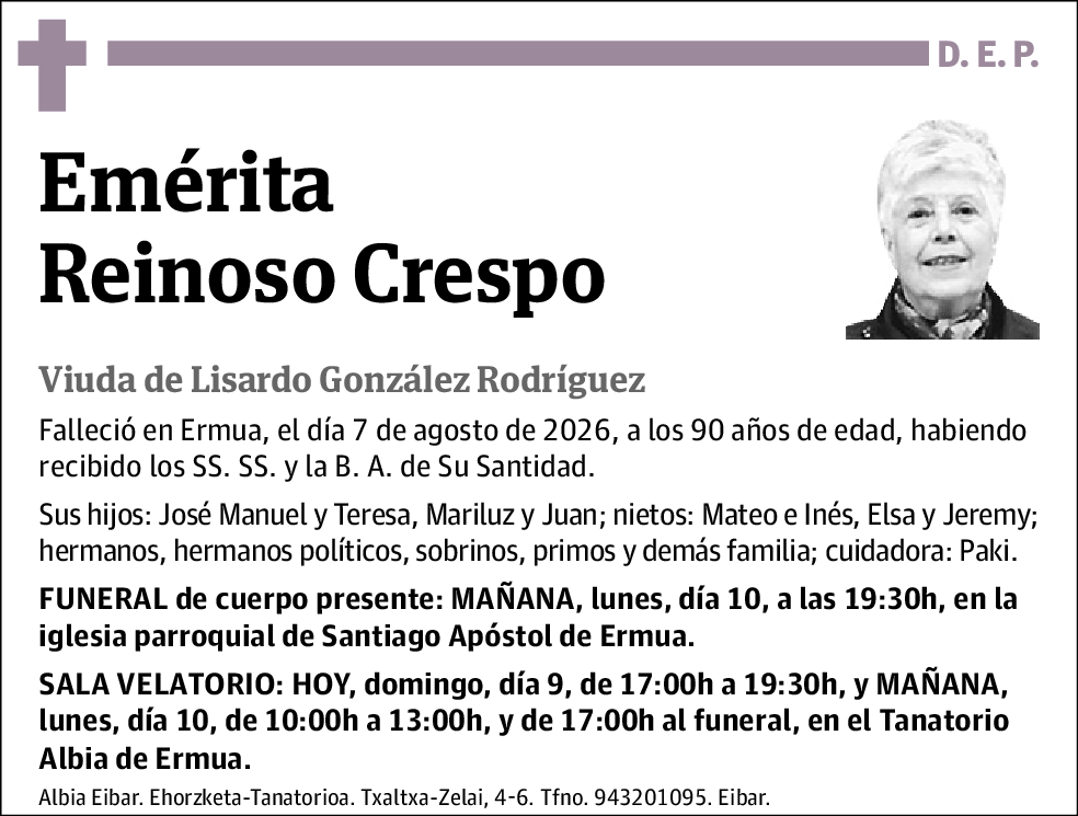 Emérita Reinoso Crespo