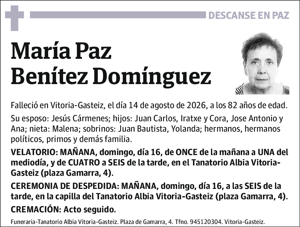 María Paz Benitez Domínguez