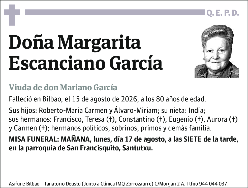 Margarita Escanciano García